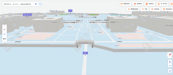 河北工业大学校园电子地图，展示校园道路与建筑导览